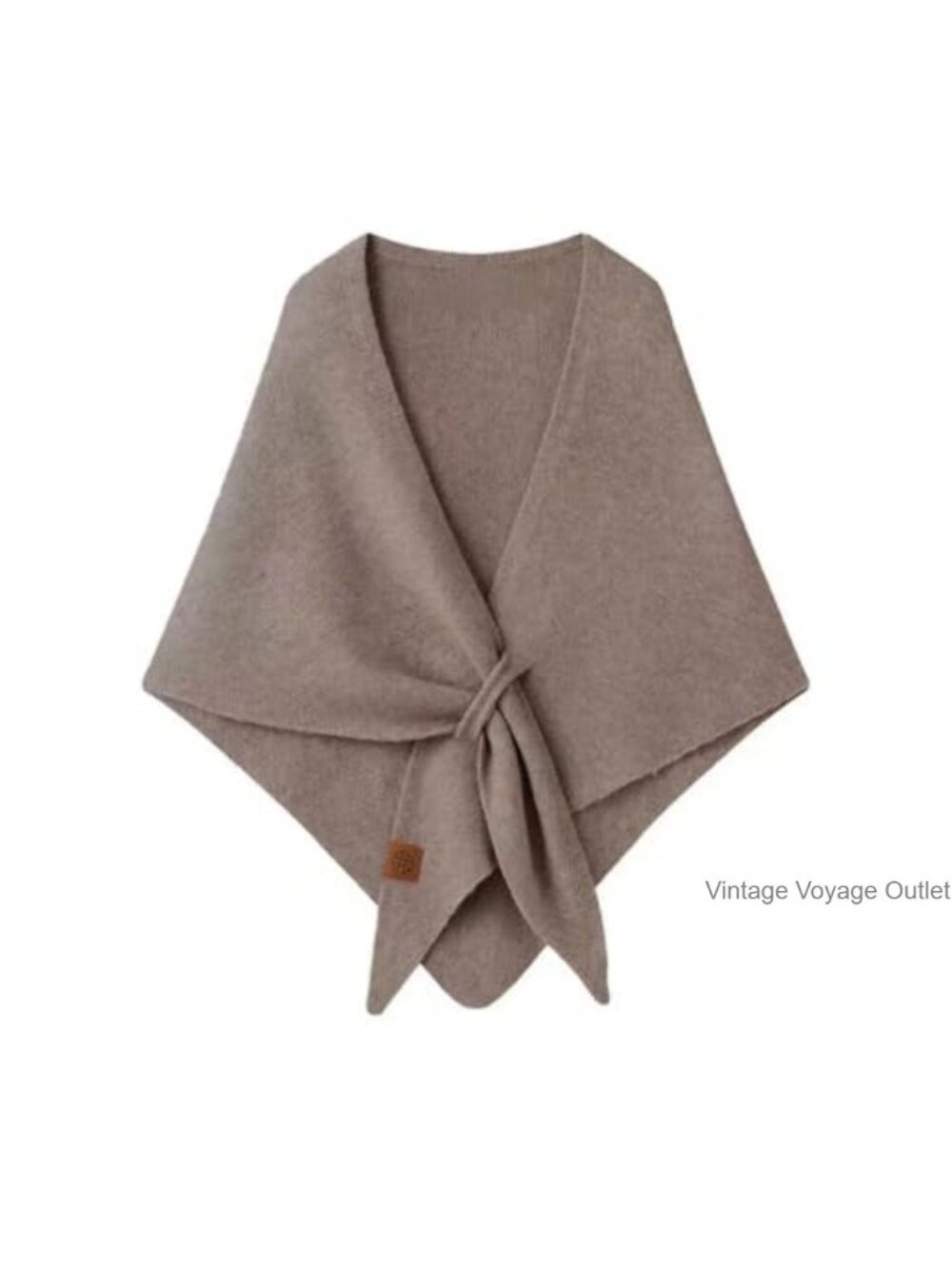 Wool Blend Knit Triangle Shawl Wrap Pashmina Scarf Winter Cape